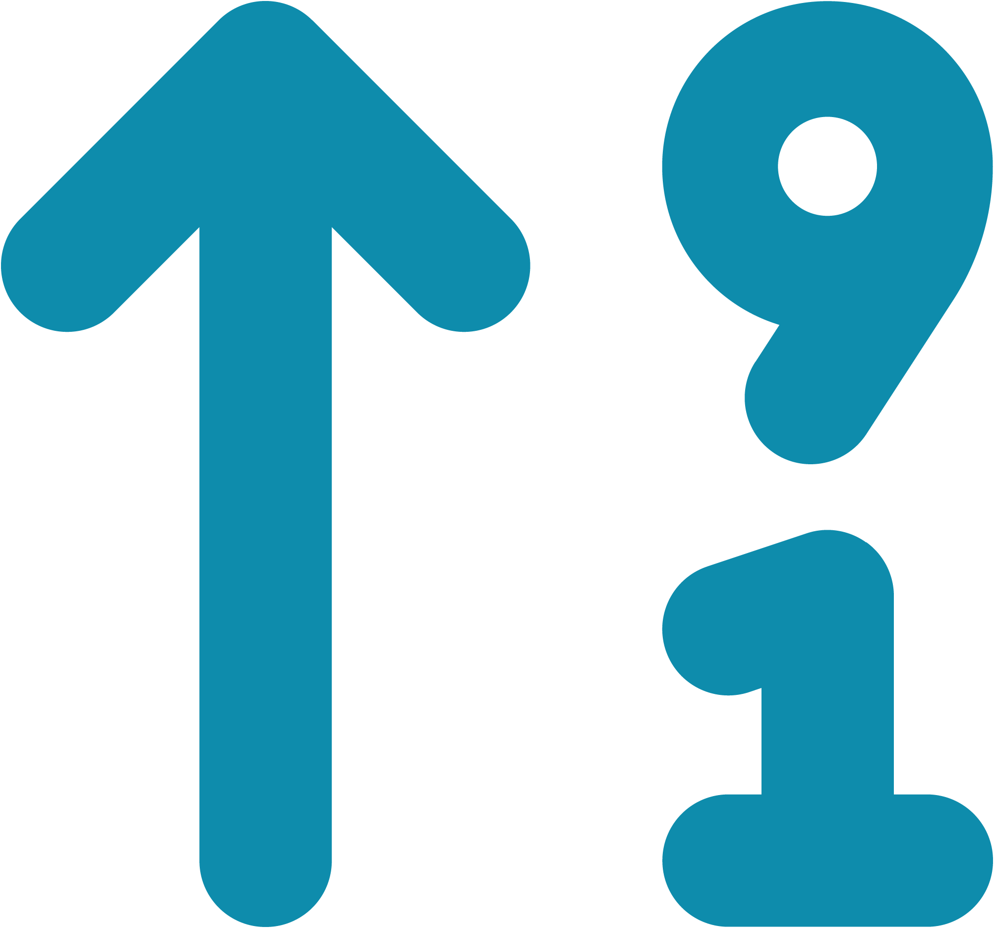 arrow-up-9-1-solid-full